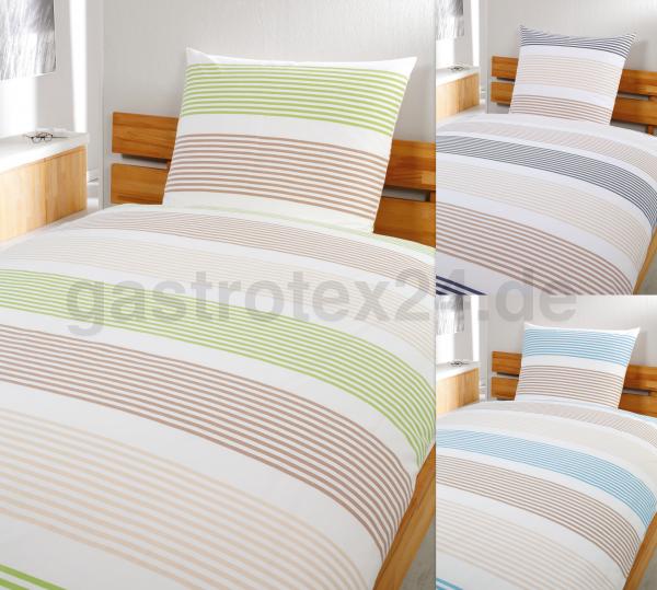 Bettwäsche Dany mit mehrfarbigen Streifen